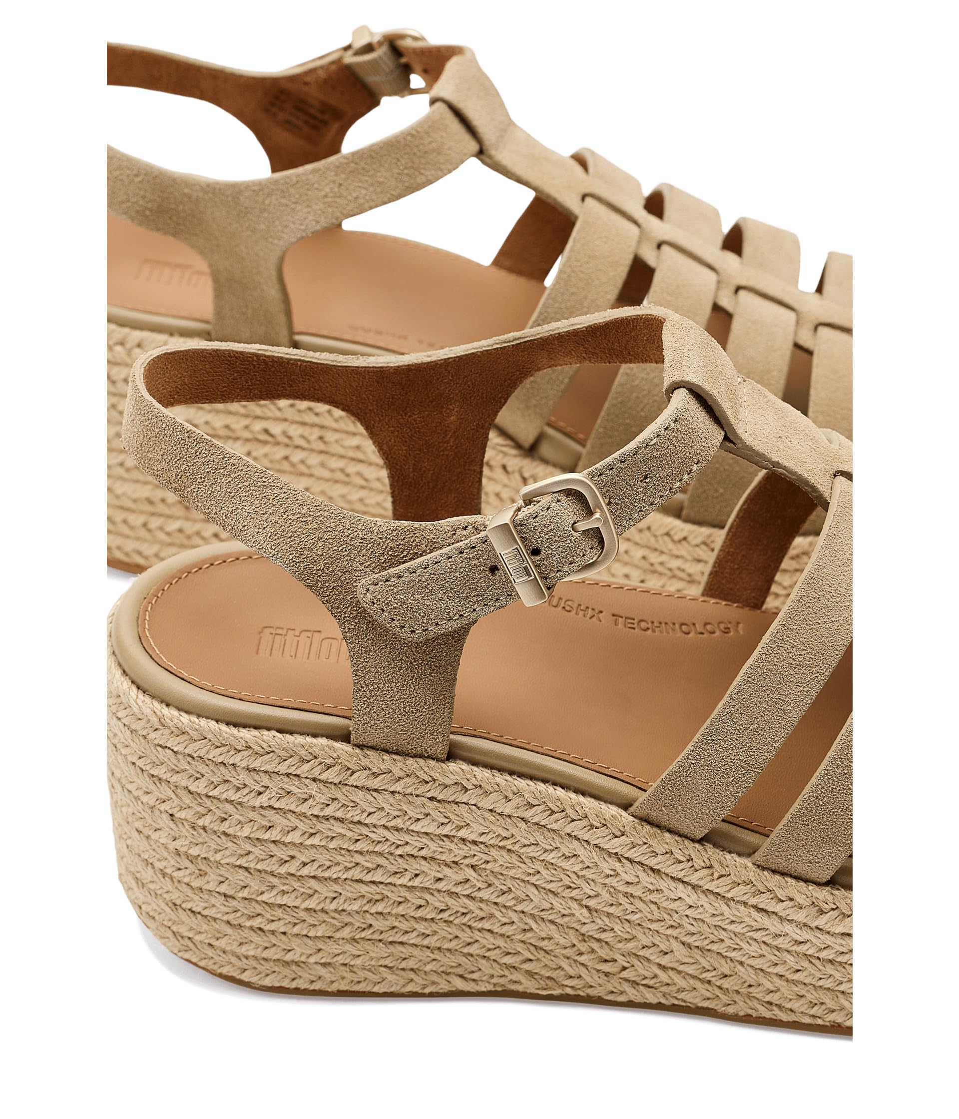 Fitflop Platfforms Espadr. Suede Fisherman Wedge Sandals Sandalias con cuñaMujer