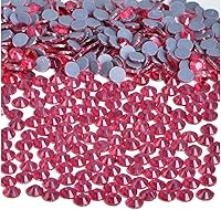 Vista 86 de Bymitel Hotfix - Gemas redondas de diamantes de imitación de cristal para manualidades, mezcla de 6 tamaños con kit de lápiz de cera, negro