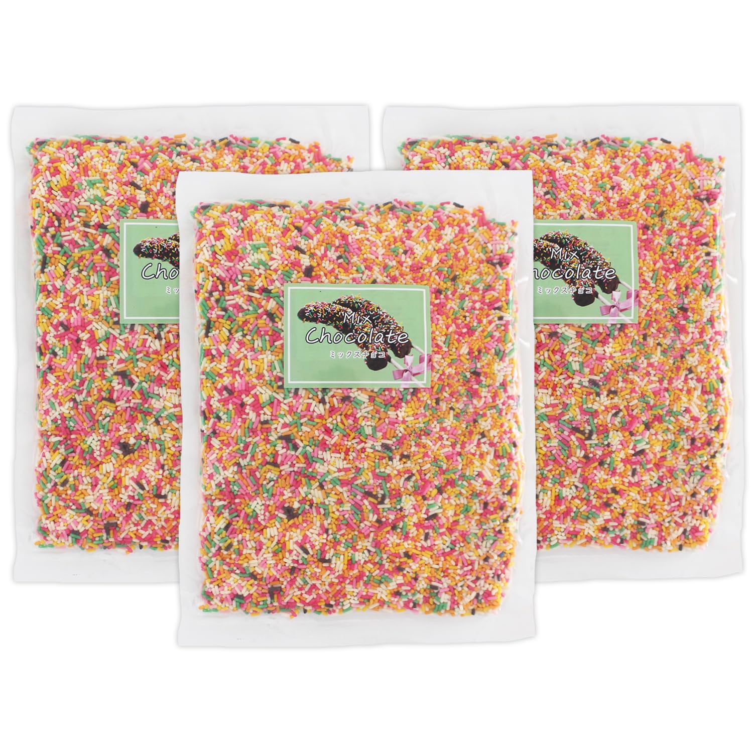 Amazon | ミックスチョコ 500g× 3袋 1500g カラースプレー チョコ