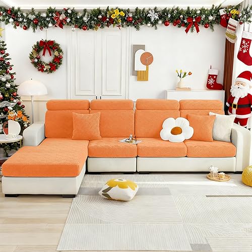 Miniatura 2 de hyha Fundas de cojín individuales para sofá, fundas elásticas para cojín de asiento de sofá, lavables, funda de sofá para perros para mascotas,