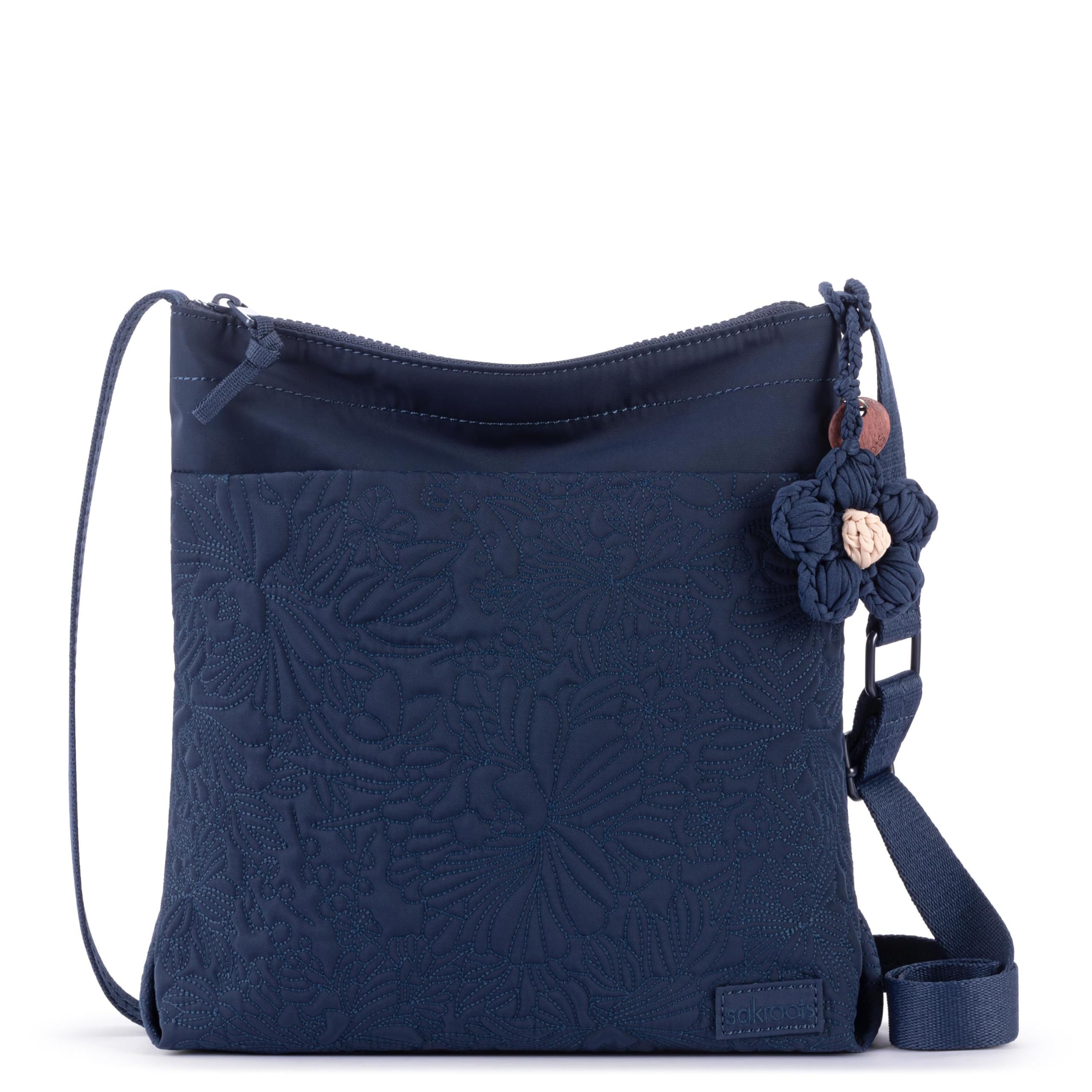 The Sak Basic Crossbody Purse - Cross Body Handbag For Everyday &amp; Travel - Zipper Closure &amp; Adjustable Strap