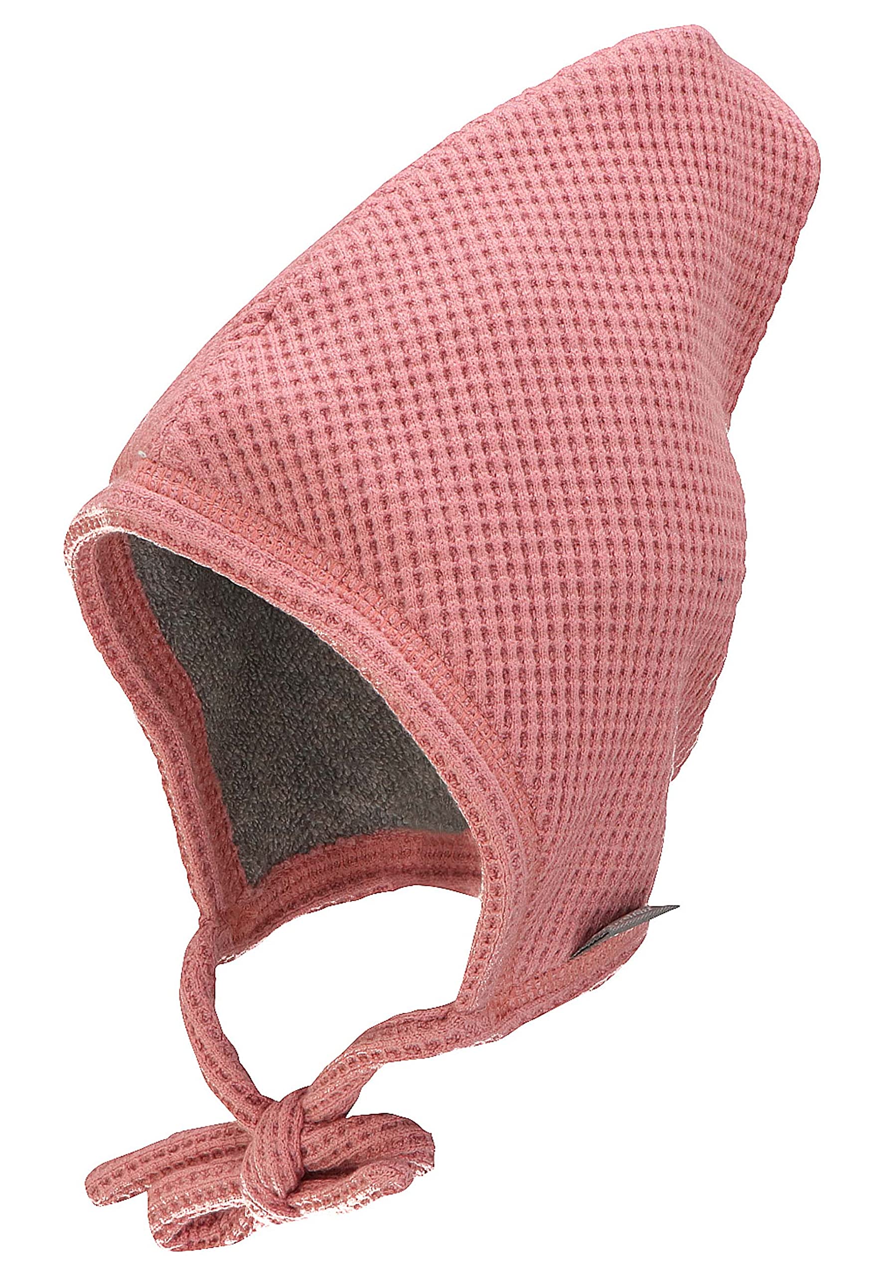 Sterntaler Berretto Neonato A Forma Di Coniglietto Rosa - Effetto Nido D'Ape Con Lacci - Taglia 37 - 5