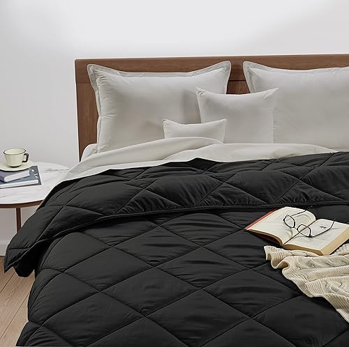 Miniatura 6 de LANE LINEN Manta reversible ligera de tamaño individual para cama y sofá  Manta de microfibra alternativa al plumón para todas las estaciones, fina,