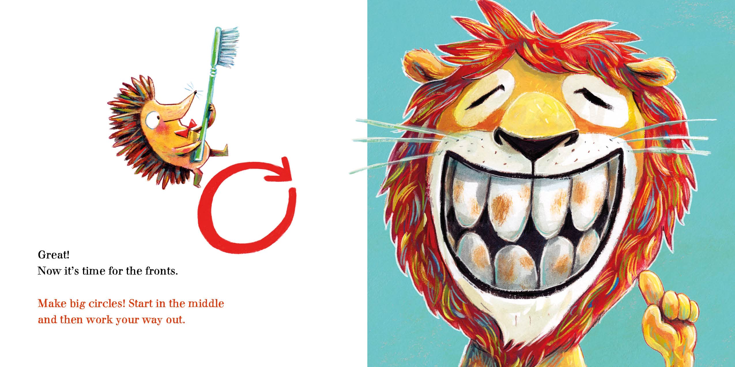 Help the Lion Brush His Teeth