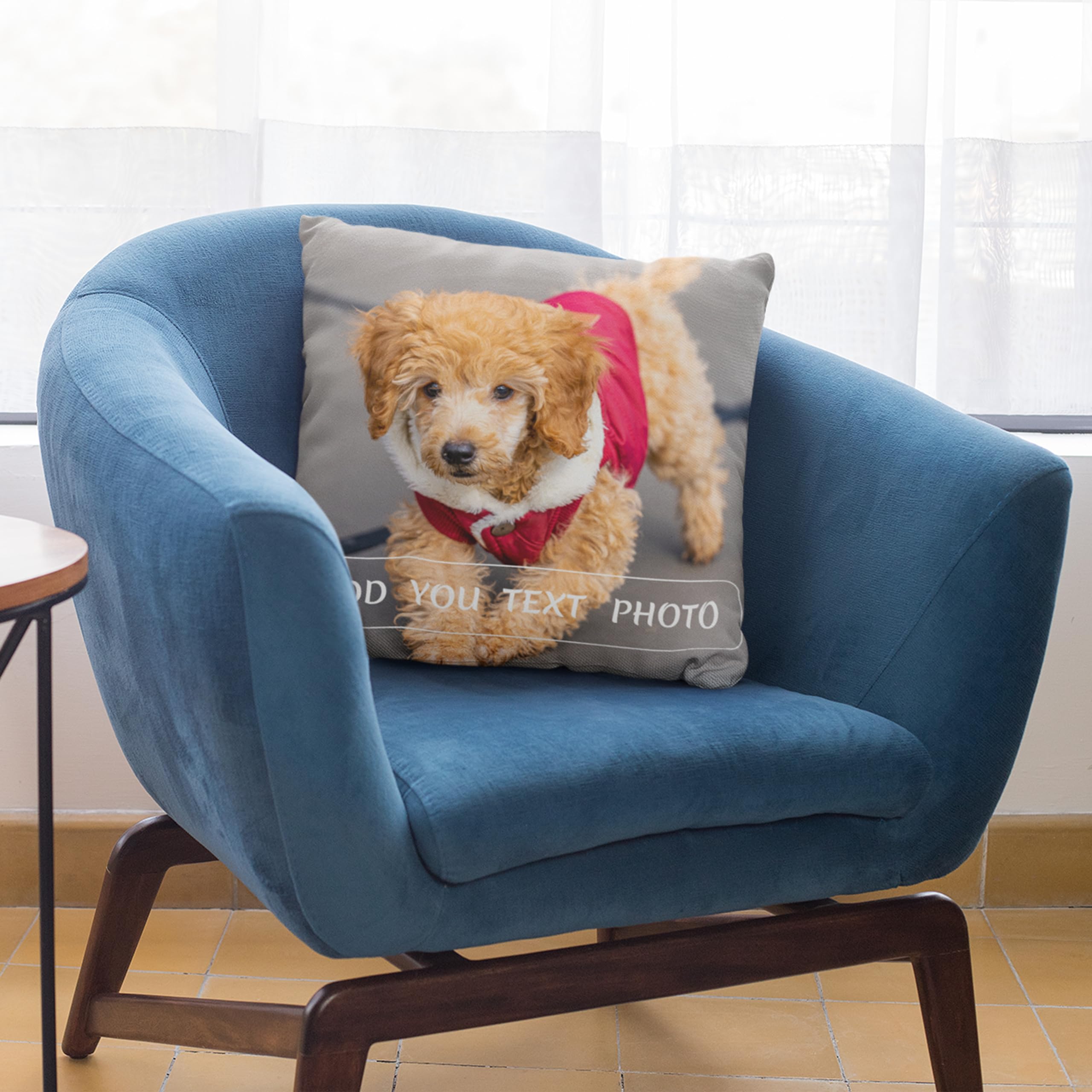 Coussin Personnalisé, Concevez Votre Propre Oreiller Photo, Impression Recto Verso, Oreiller De Couchage Amovible Et Lavable, Adapté Aux Cadeaux Créatifs Maison/Hôtel/Vacances (4 Photo, 50 x 50 cm