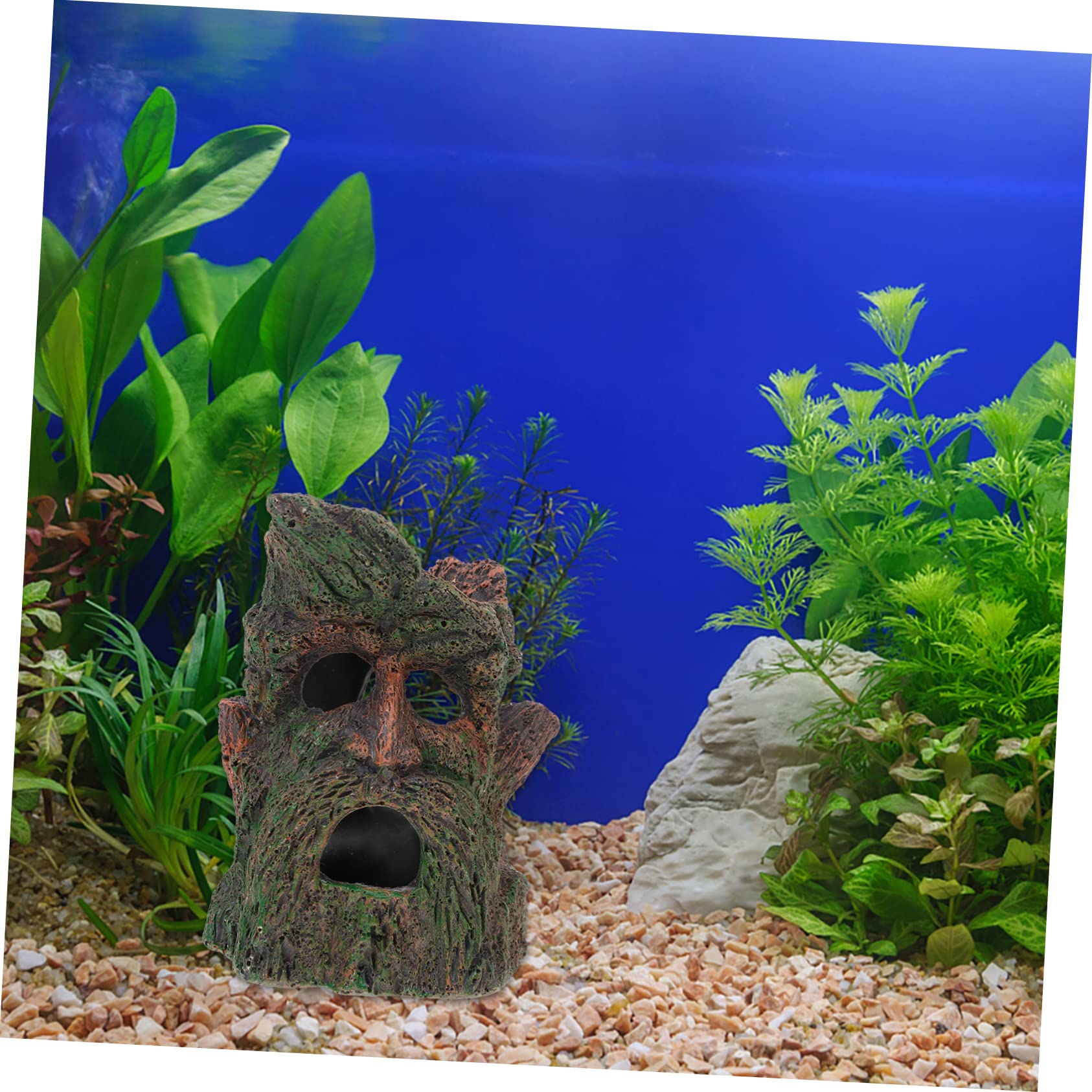 Sosoport 3 Pièces cachette d'aquarium décor Cacher Grotte à Poissons Automatique Chauffe-Aquarium abri pour Tortue abri Tortue abri de crevette de Poisson Ornement en résine Naturelle