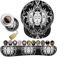 Vista 9 de Alfombrilla de mouse ergonómica con gel de soporte para muñeca, cómoda alfombrilla de mouse inalámbrica, alfombrilla de mouse para aliviar el dolor