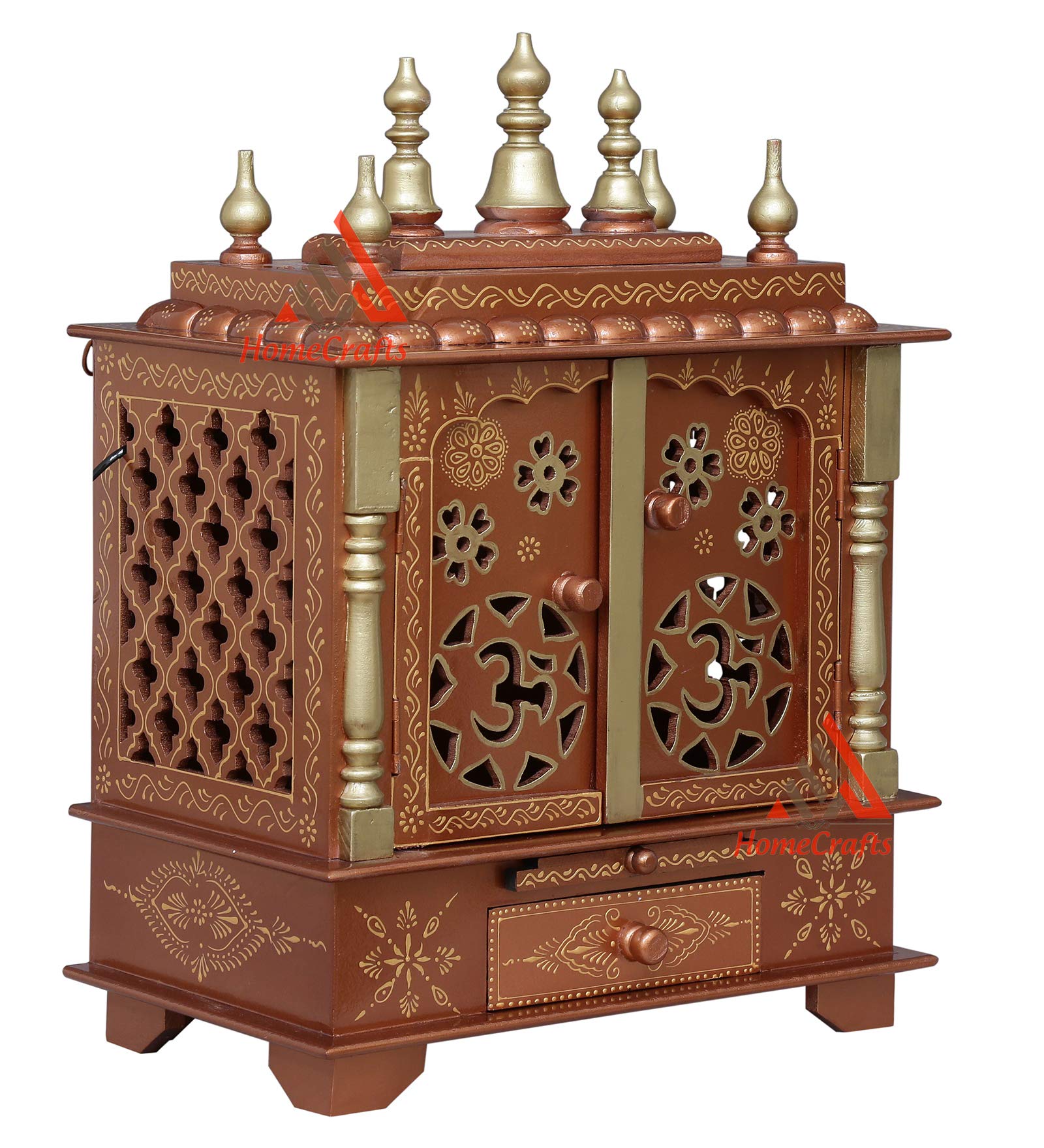 Temple en bois compact pour ranger vos objets sacrés sans encombrer votre espace