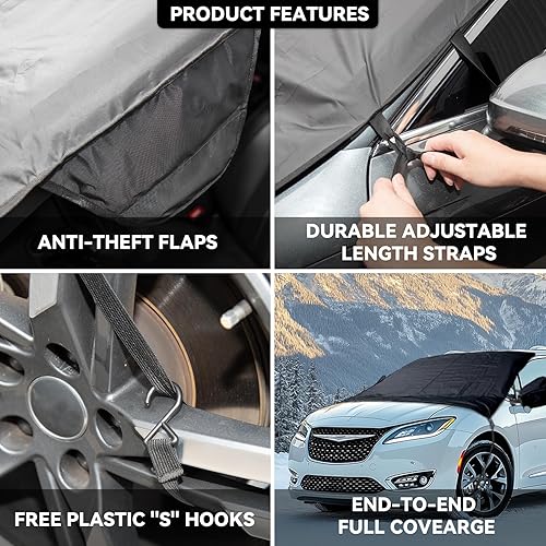 Vista 86 de Cubierta de parabrisas para hielo y nieve para Ford 2015-2024 2025 2026 F150 250/F350 F450 Super Crew Cab, XL XLT Limited Raptor cubierta de Ford