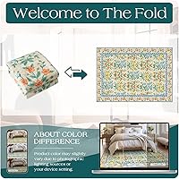 Vista 15 de Vintage Bohemian Entry Rug, 2x3 Small Entryway Rug Boho Kitchen Rugs Non-Slip Washable Indoor Door Mat, Distressed Floral Soft Accent Throw Rugs for