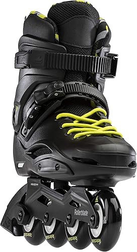 Miniatura 2 de Rollerblade RB Cruiser - Patines en línea unisex para adultos, negroamarillo neón, patines en línea de rendimiento urbano