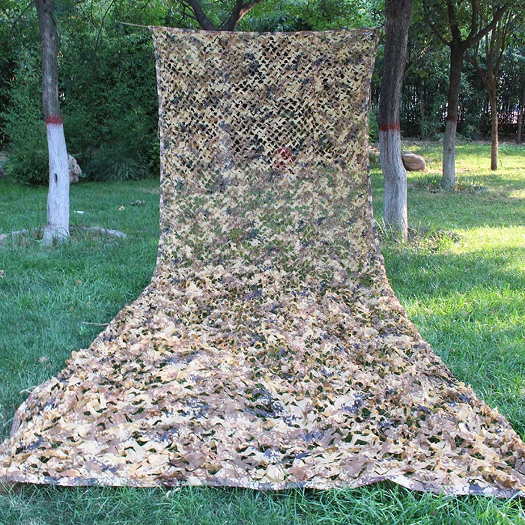 Cobertor de Red de Camuflaje,Toldo De Sombra Red de Shade | Camo Net Desierto Digital al Aire Libre Real CS Vista de Caza Pájaro Cubierta de decoración de Coches de Aves Red de Defensa aérea