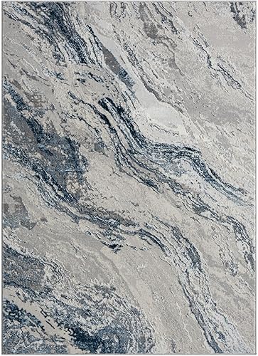 Miniatura 2 de LUXE WEAVERS Alfombra abstracta moderna para interiores azul 8x10