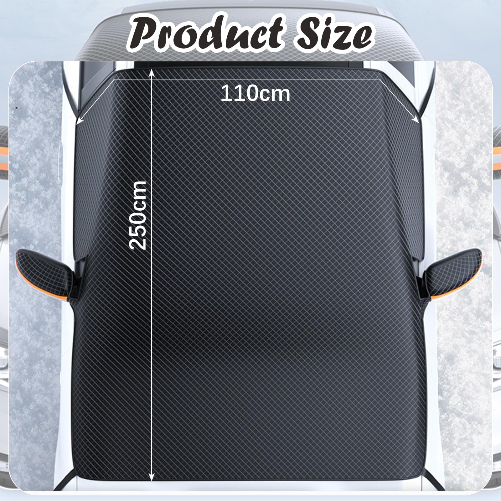 Copri Parabrezza Auto Inverno Magnetico Antighiaccio Resistente Neve Polvere Raggi UV
