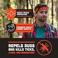 Vista 3 de Ben's Bandana repelente de garrapatas e insectos con escudo de insectos (paquete de 2)