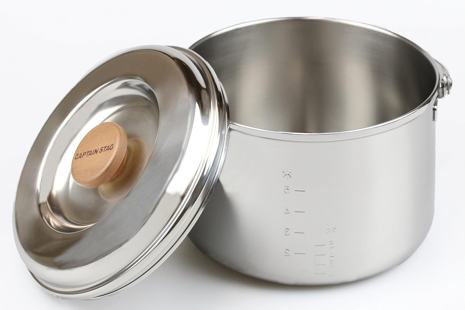 Captain Stag M-8610 3-Layer Steel Rice Cooker (5 Cups)