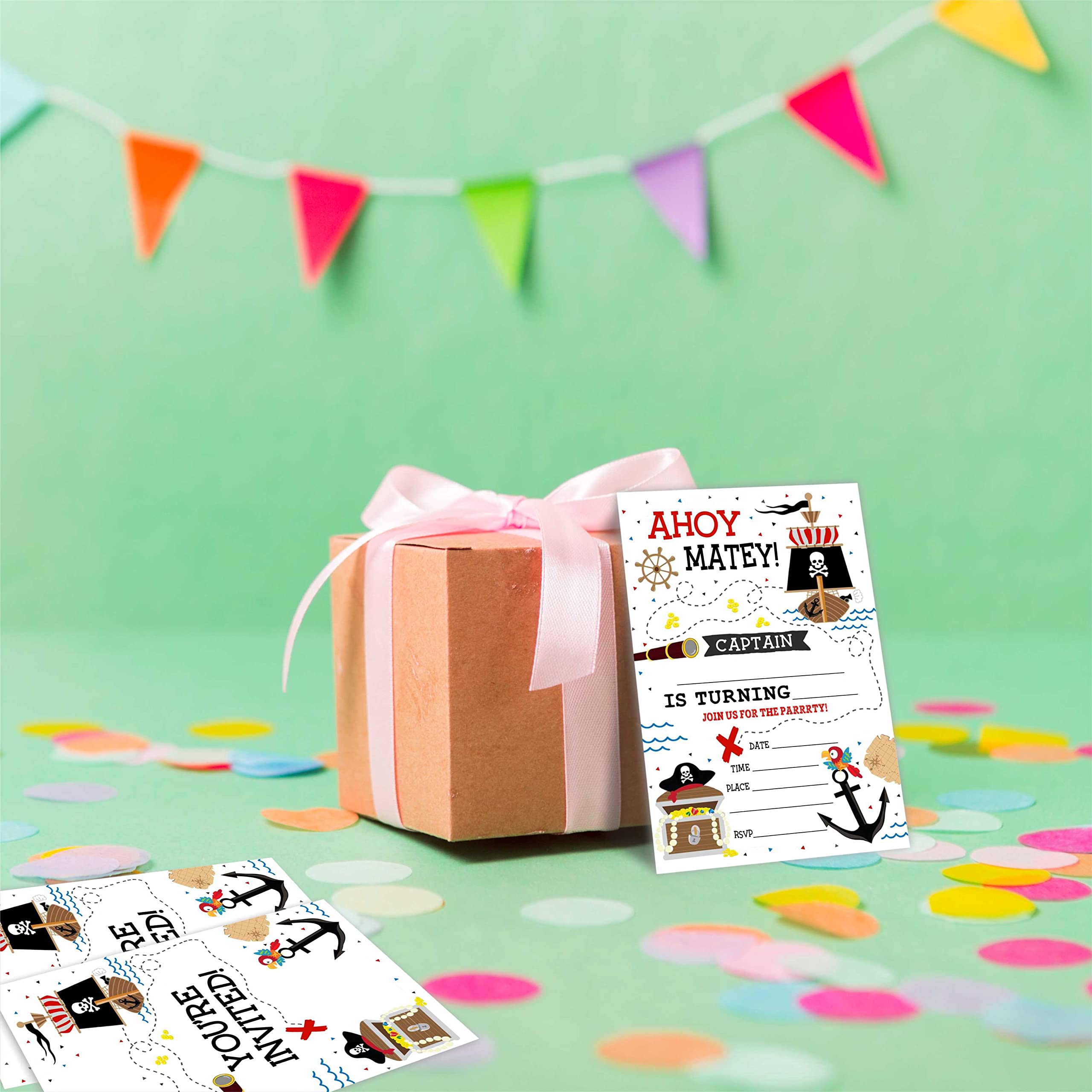 Invitation Anniversaire Pirate à Personnaliser