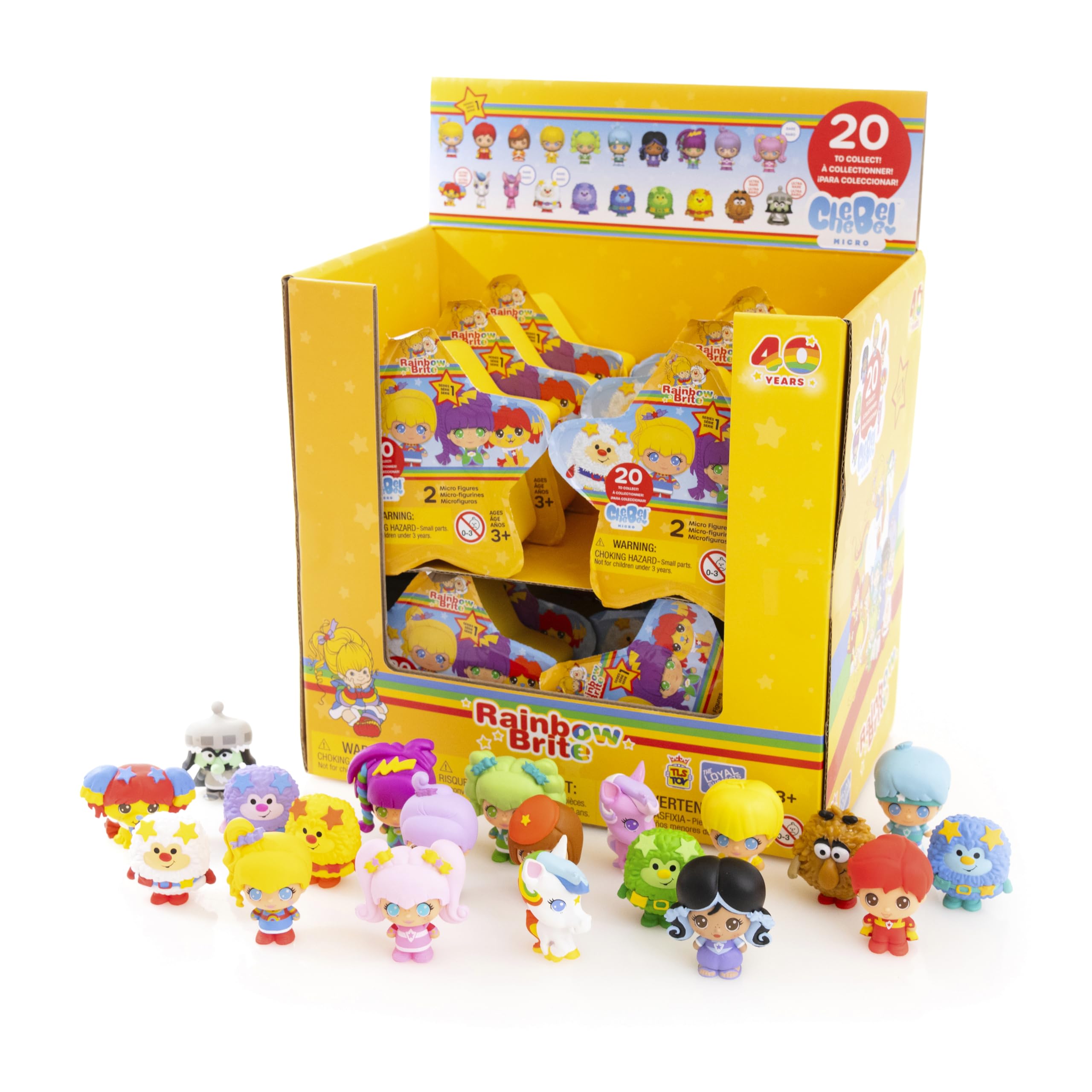 Rainbow Brite 12-Pack with 24 Collectible Micro 1.5-inch Cheebee Blind Bag Mystery Figures