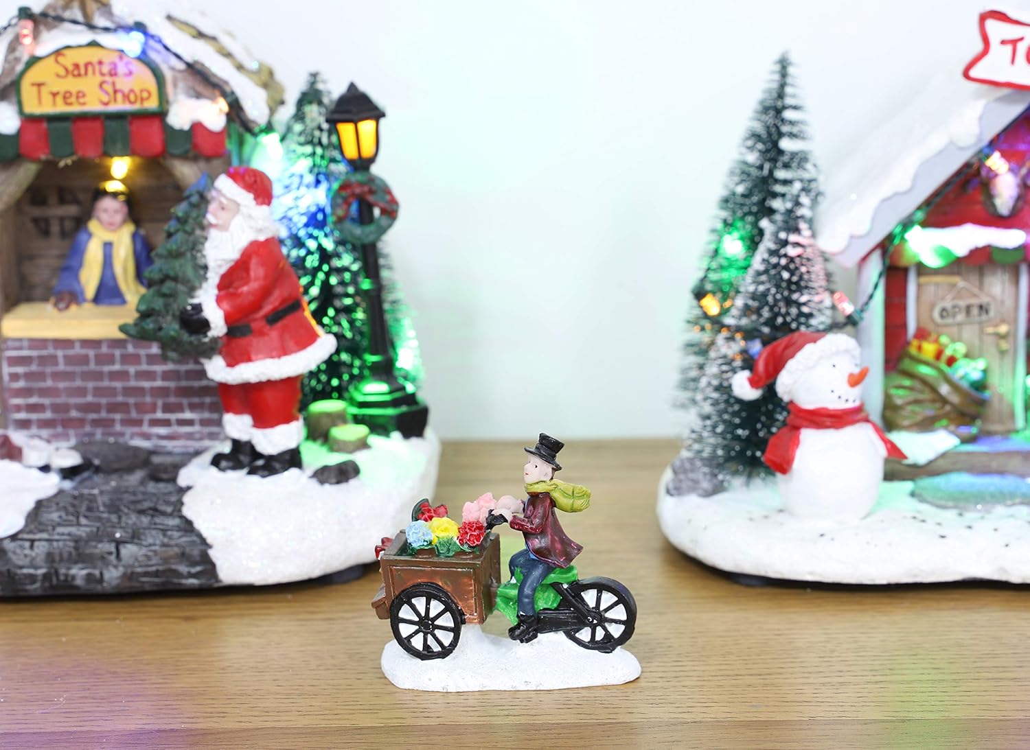 Toyland® Mini Resin Christmas Collectible Ornament - Village Scene Accessories - Christmas Figures (Flower Seller 2.5 Inch) - Image 3