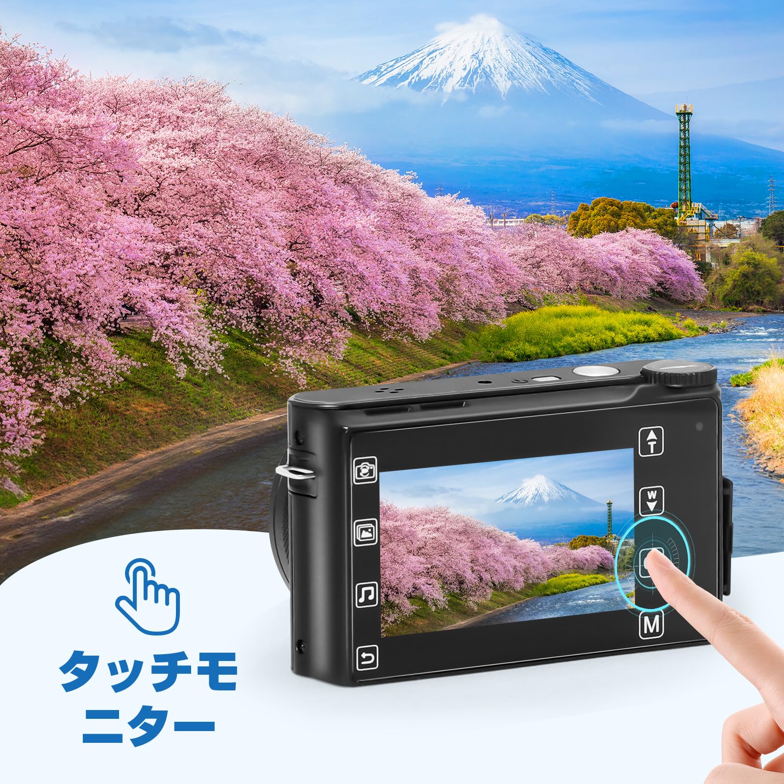 Amazon | デジカメ 4Kデジタルカメラ 6400万画素 ミニカメラ 3.0