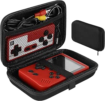Linkidea Handheld Game Console Carrying Case Compatible with RG353V / RG353VS / RG35XX / GPi2, Protective Travel Retro Mini Game Player Box for Charging Cable, Batteries and Accessories