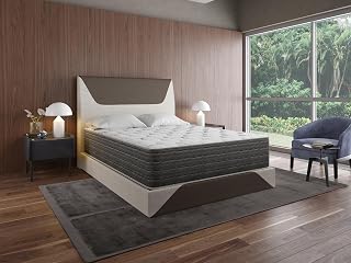 Dream Flex Two Sided Plush Queen Mattress for Comfort, Temperature Regulating & Supportive Design, 13.5-Inch