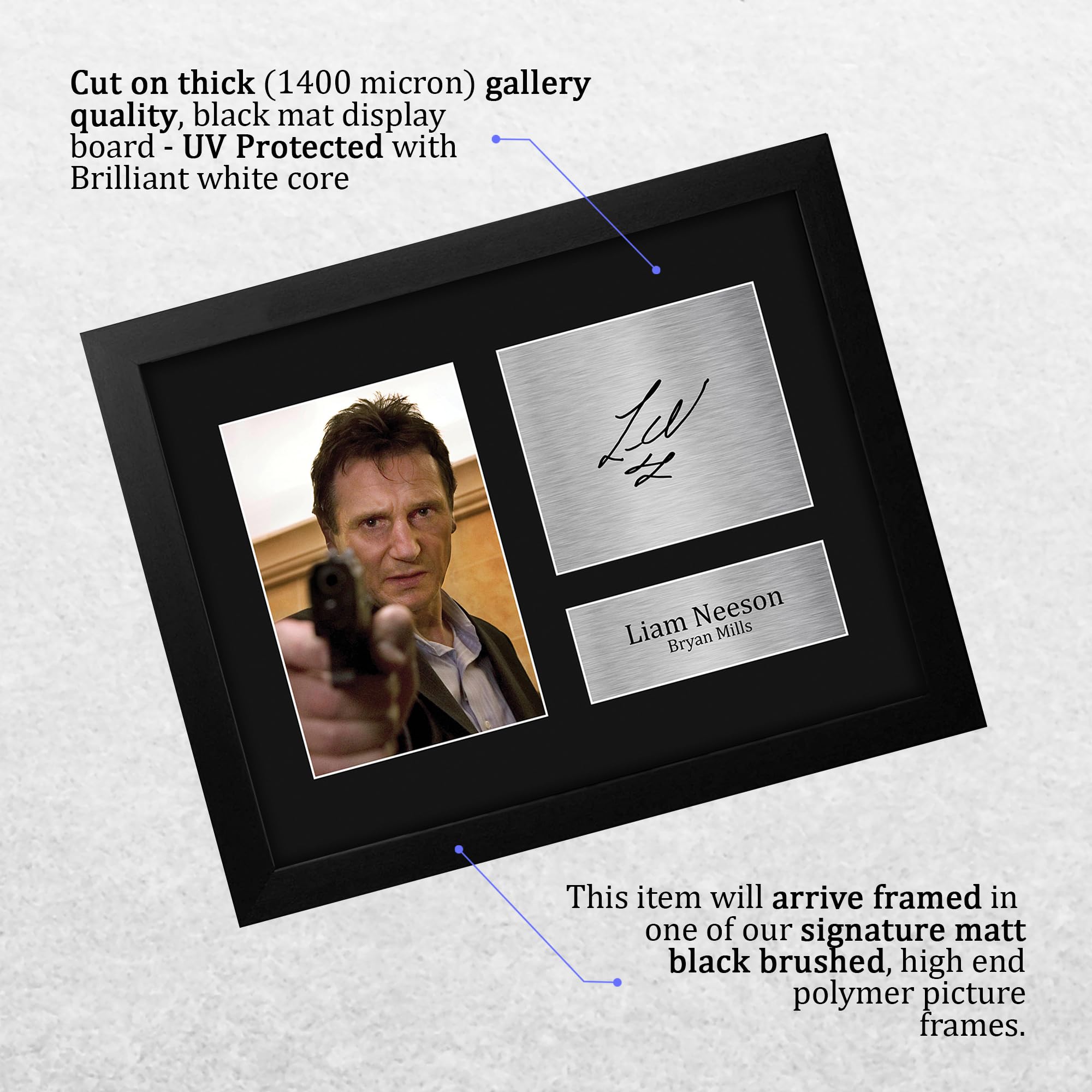 Amazon.com: HWC Trading Liam Neeson Taken Gifts Printed Signed