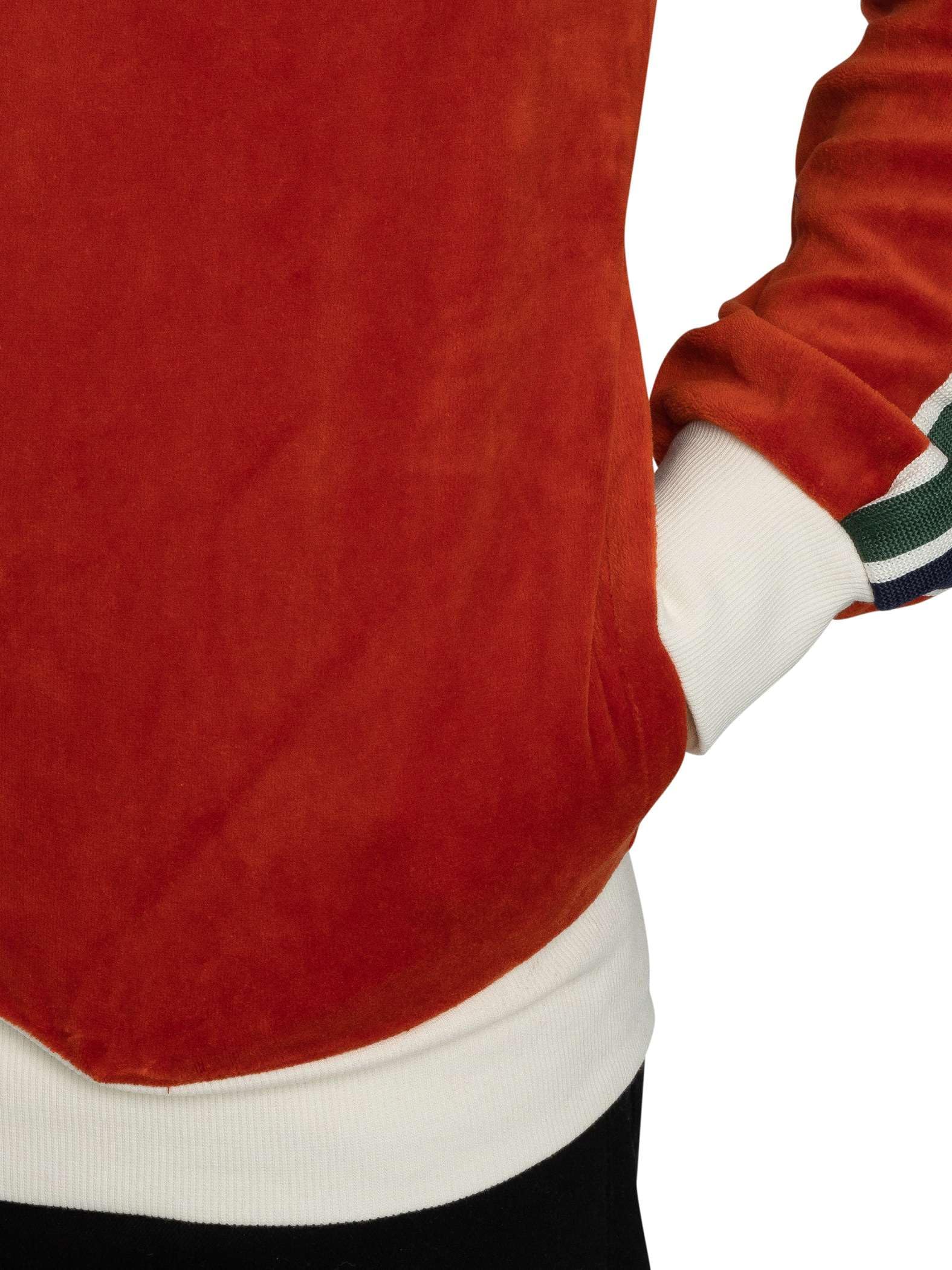 Sergio Tacchini Uomo Giacca Sportiva Monte Velour, Rooibos Tea/Gardenia
