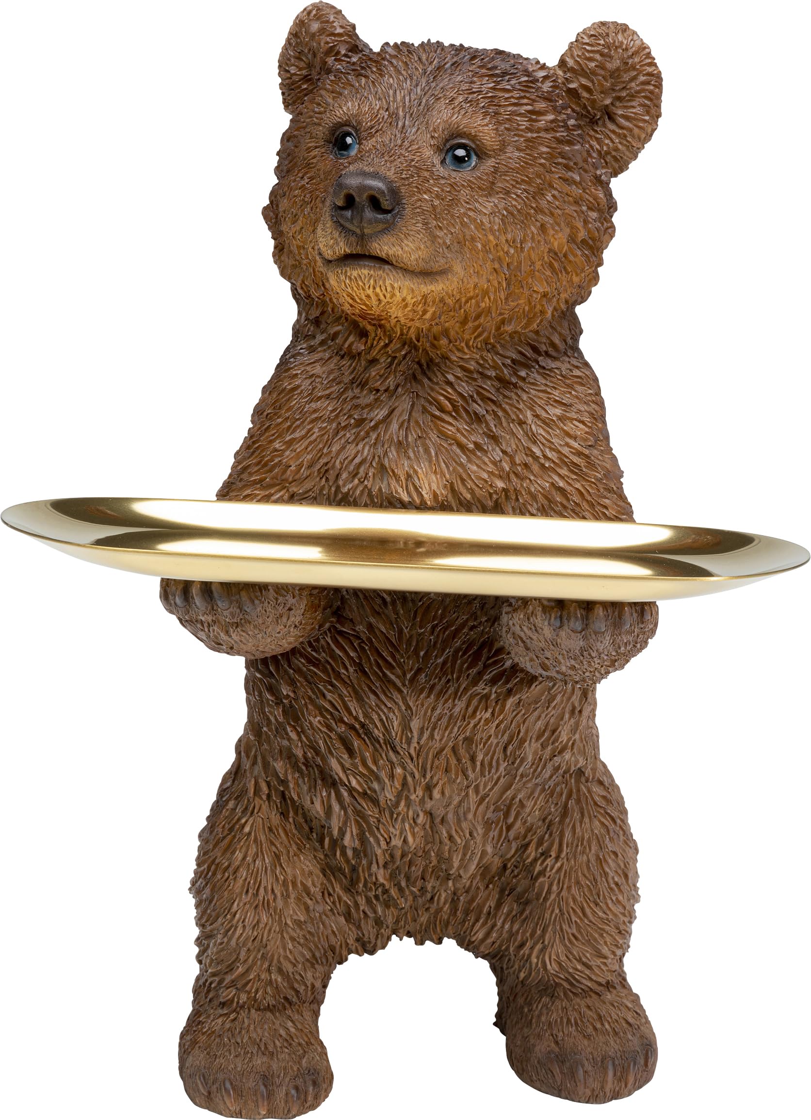 Kare Design Figur Butler Standing Bear Braun