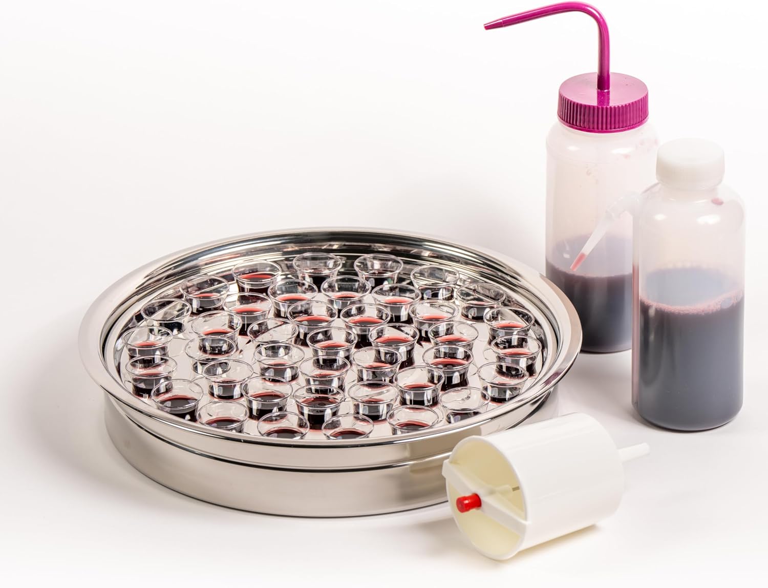 Communion Cup Filler with Button Release (8 oz. Bottle): Light Weight / Easy to Hold / Push Button Release / Easily Fills 25+ cups