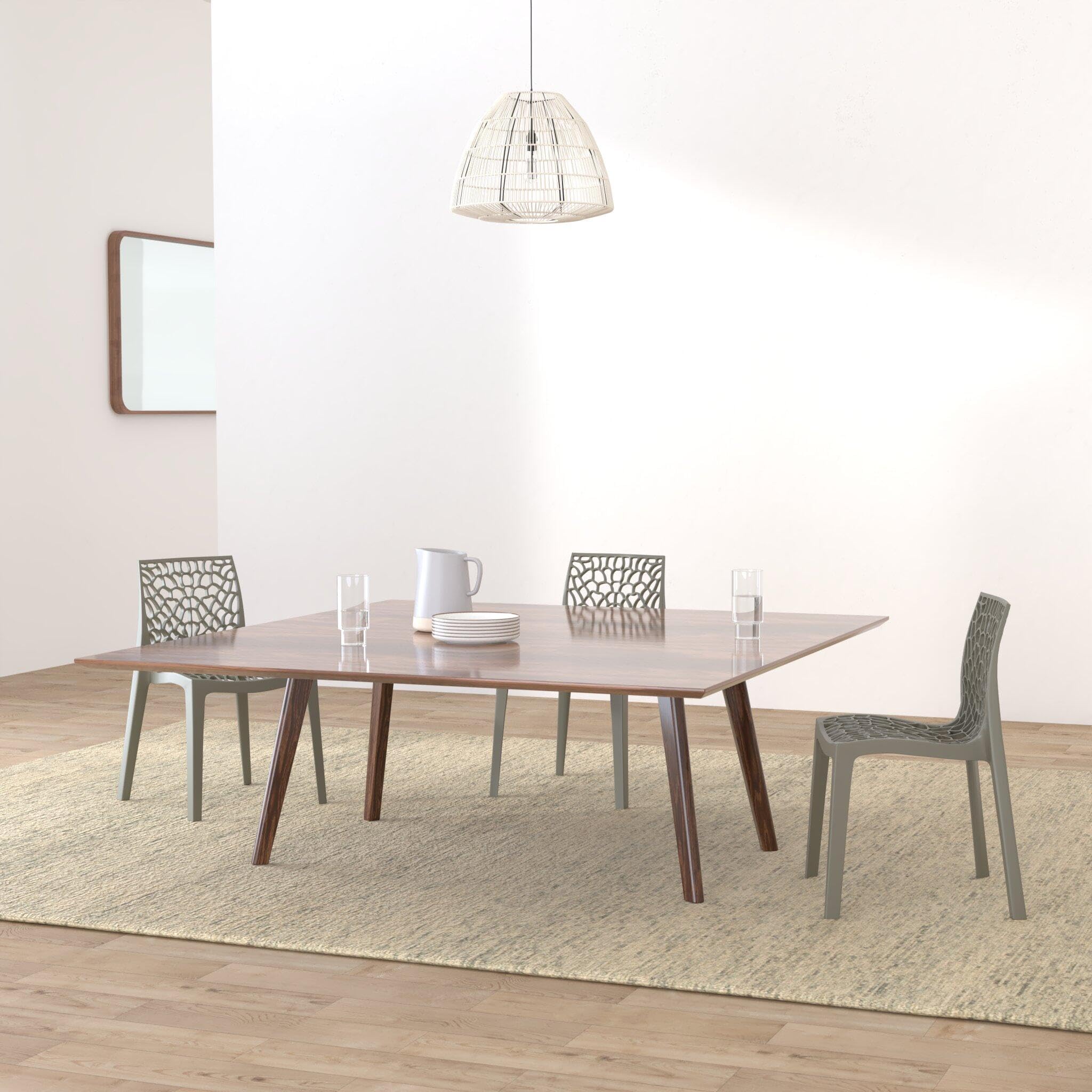 Grand Soleil S6316GP Grandsoleil Upon Gruvyer Sedia Impilabile, in Polipropilene, Grigio Perla, 51.X 52.X 81.Cm, Pearl Grey, 51 X 52 X 81 Cm