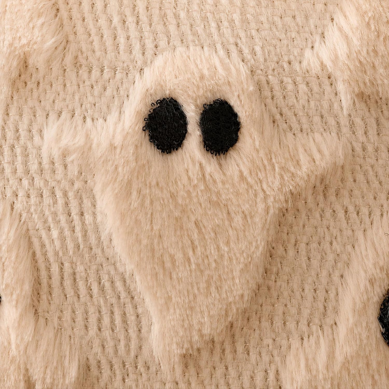 DFXSZ Halloween Pillow Covers 12x20 Beige Ghost Plush Halloween Decor095B12