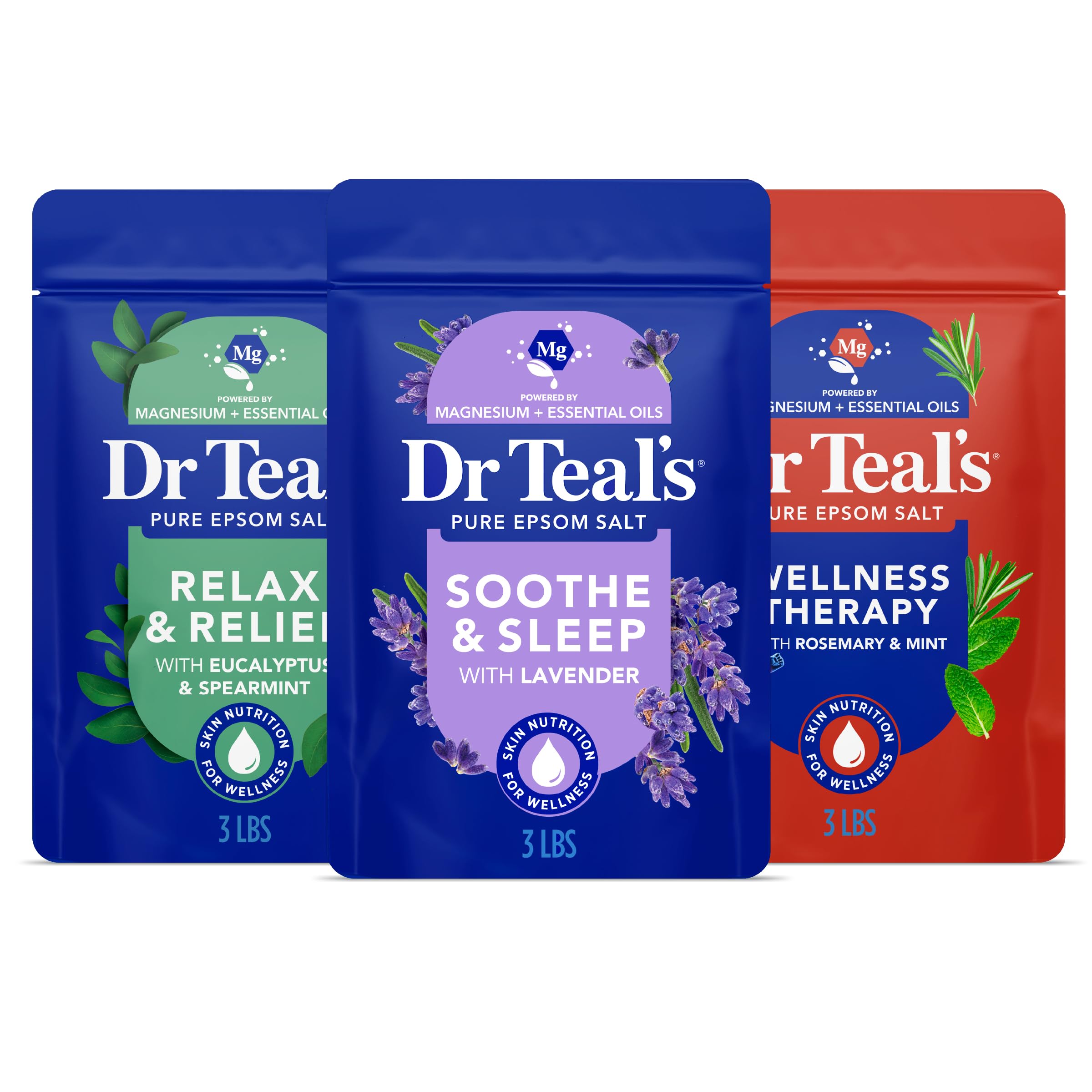 Dr Teal's Epsom Salt Trio