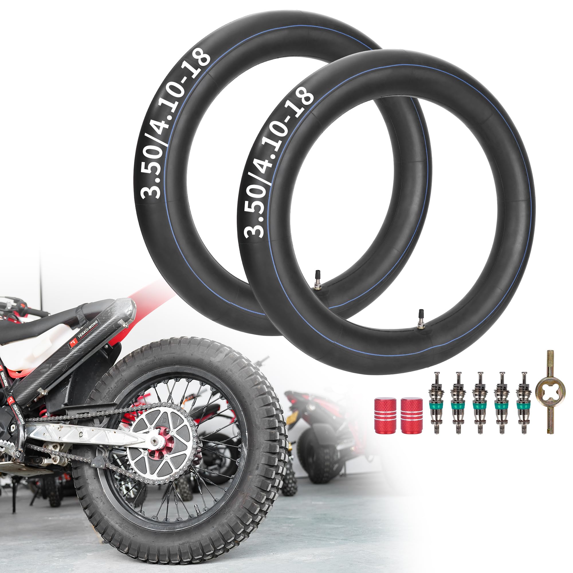 Photo 1 of RUTU 3.50/4.10-18 Motorcycle Inner Tube