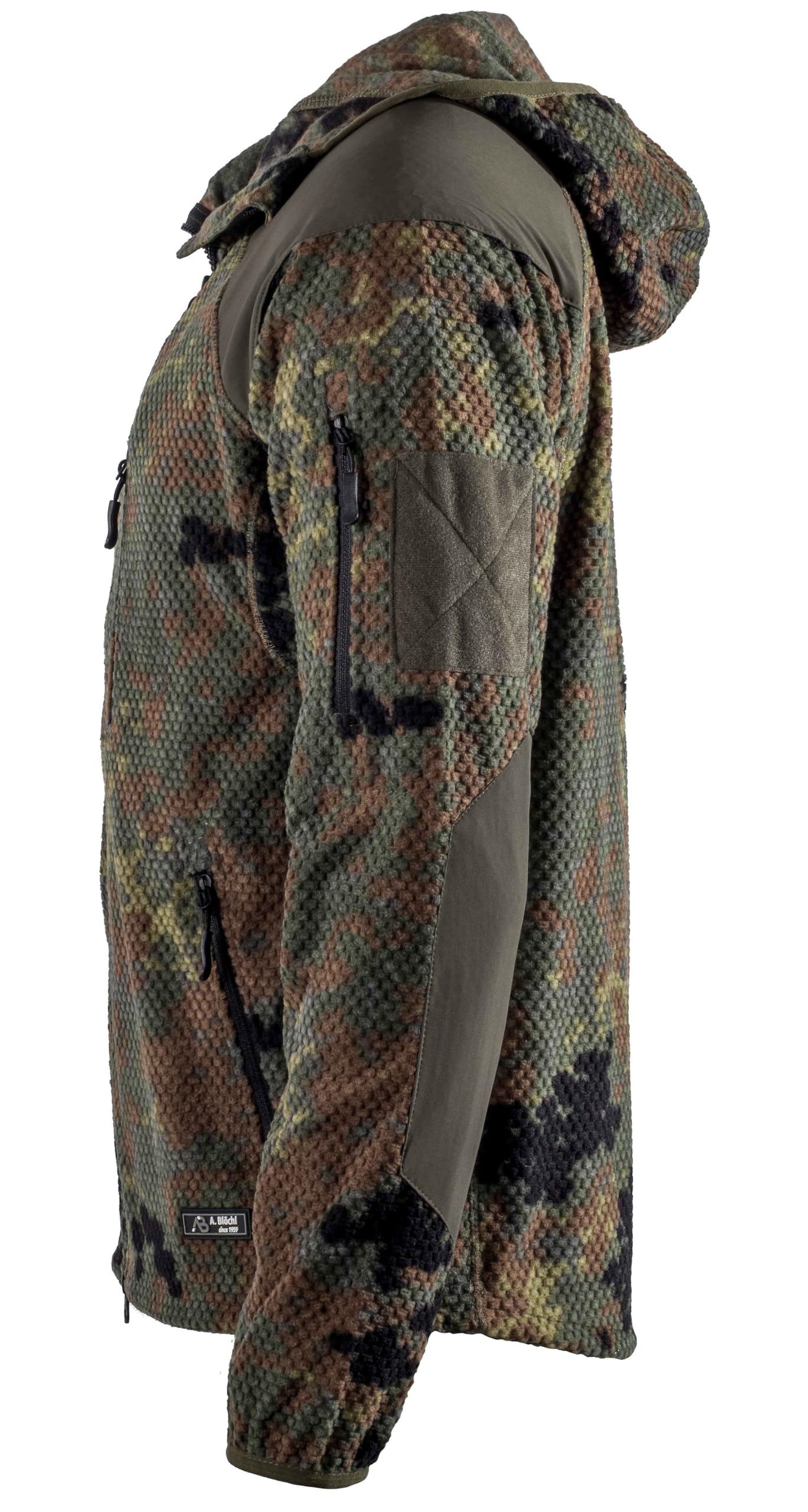AB Delta Hoodie Fleece Jacke Flecktarn