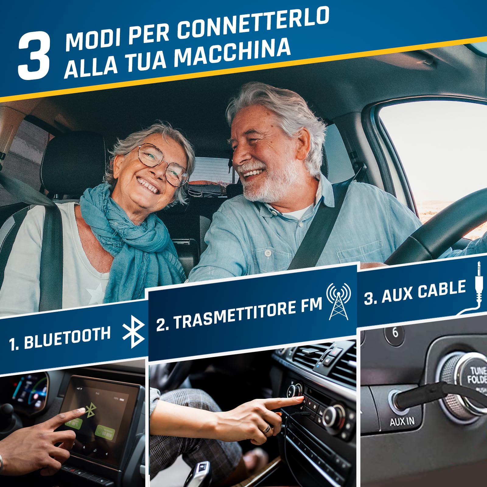 KLIM Discover con le Cuffie + Lettore CD HiFi portatile + NUOVO + Radio FM + Compatibile con MP3 CD Audiolibri + Lettore CD per auto + Supporta Bluetooth per Auto, scheda SD, Trasmettitore FM