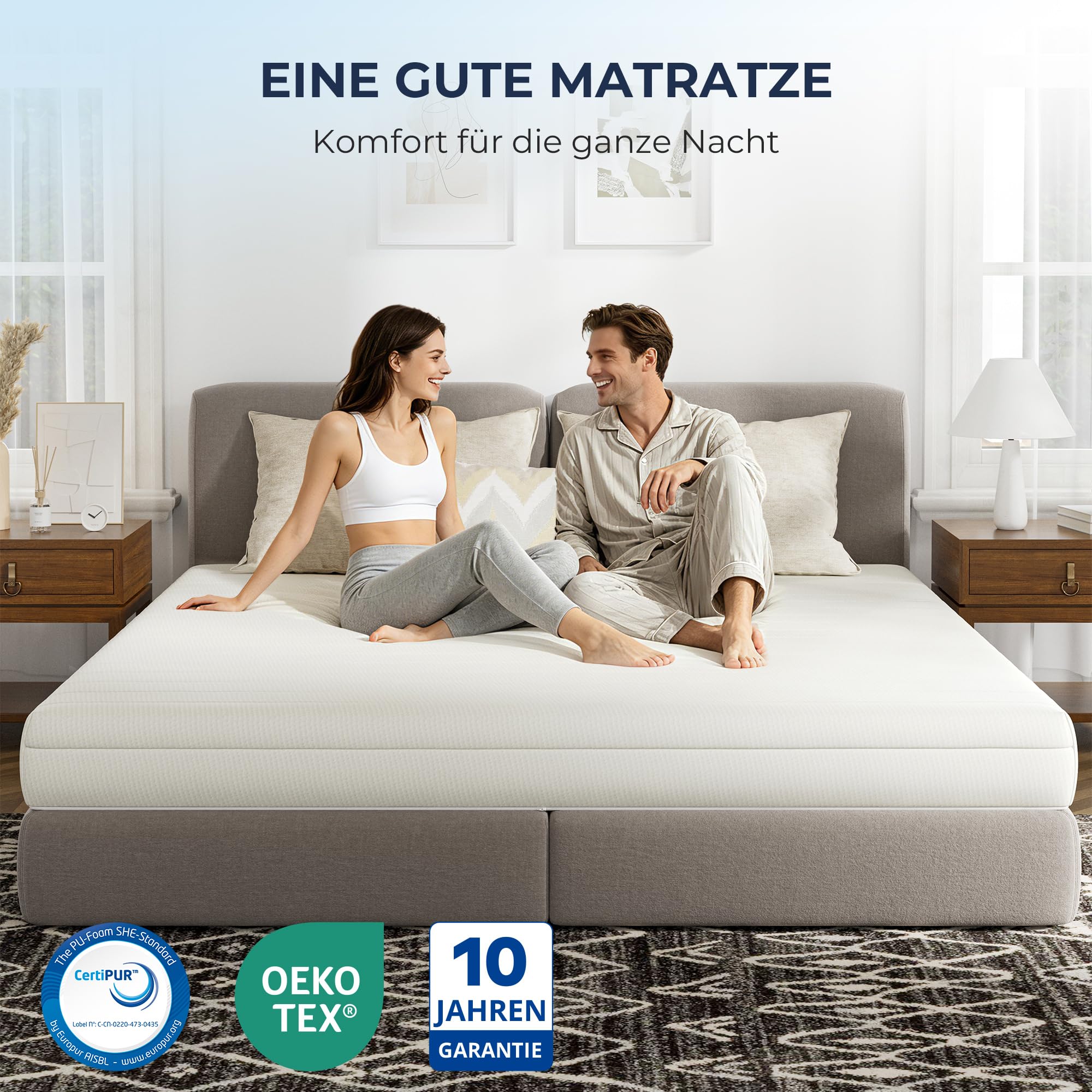 Napsie Matratze 160x200 Mittelfest 16cm - Ergonomische 7-Zonen Hochwertige Kaltschaummatratze mit Waschbarem Bezug – Bild 8