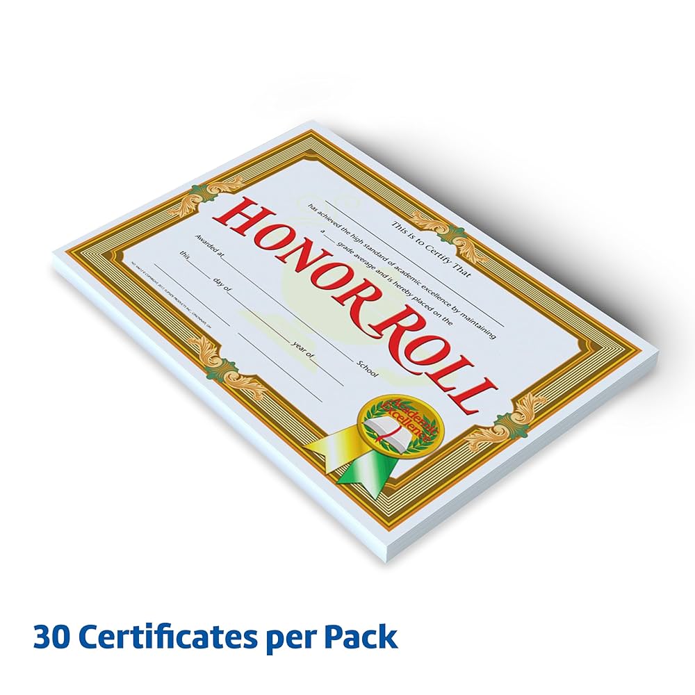 amazon-com-hayes-honor-roll-certificate-8-1-2-x-11-inches-paper-pack-of-30-office-products