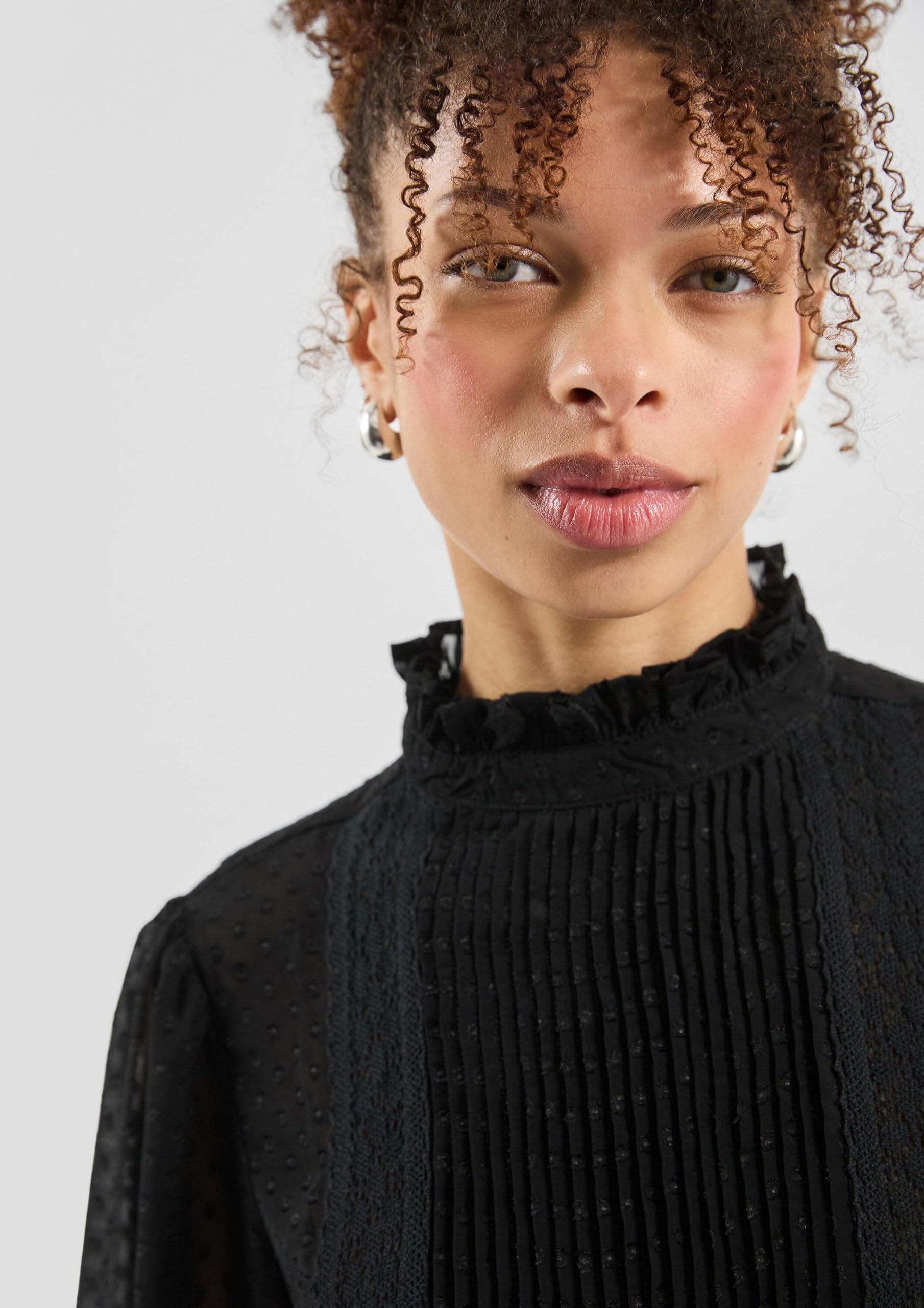 QS Transparente Chiffonbluse