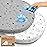 2-pk Waterproof Bassinet Sheets Girls, Boys, Cotton - 33x17 Universal Bassinet Mattress Pad Protector Cover, Compatible with Graco,Baby Delight,Chicco,Halo Bassinest Swivel Sleeper Fitted (Woodland)