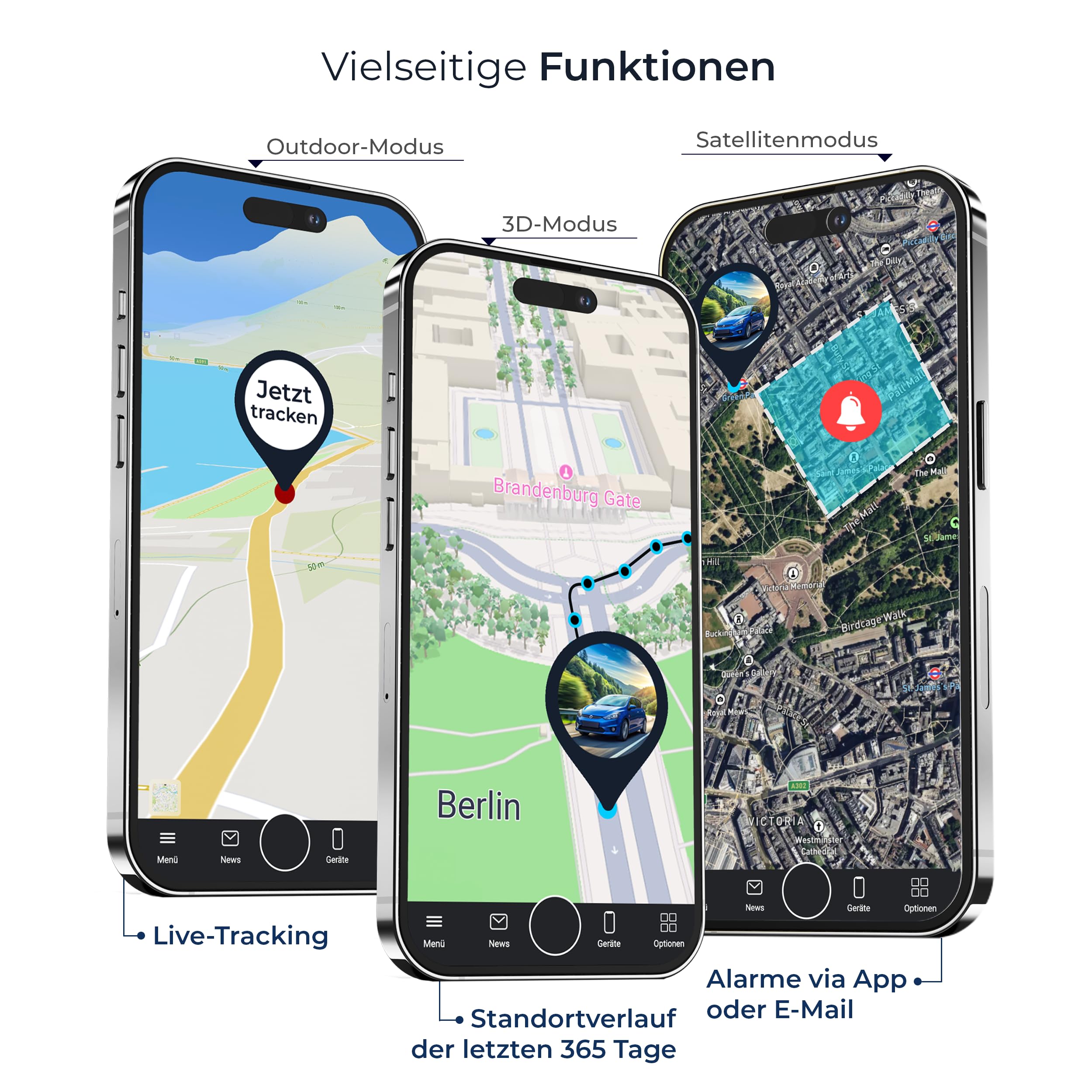 SALIND GPS - Salind 01 4G GPS Tracker - GPS Tracker Auto, Motorrad, Fahrzeuge, LKW's - Diebstahlschutz - Online, 4G, weltweit und Echtzeit Ortung mit App - Direktanschluss KFZ-Batterie (9-75V)