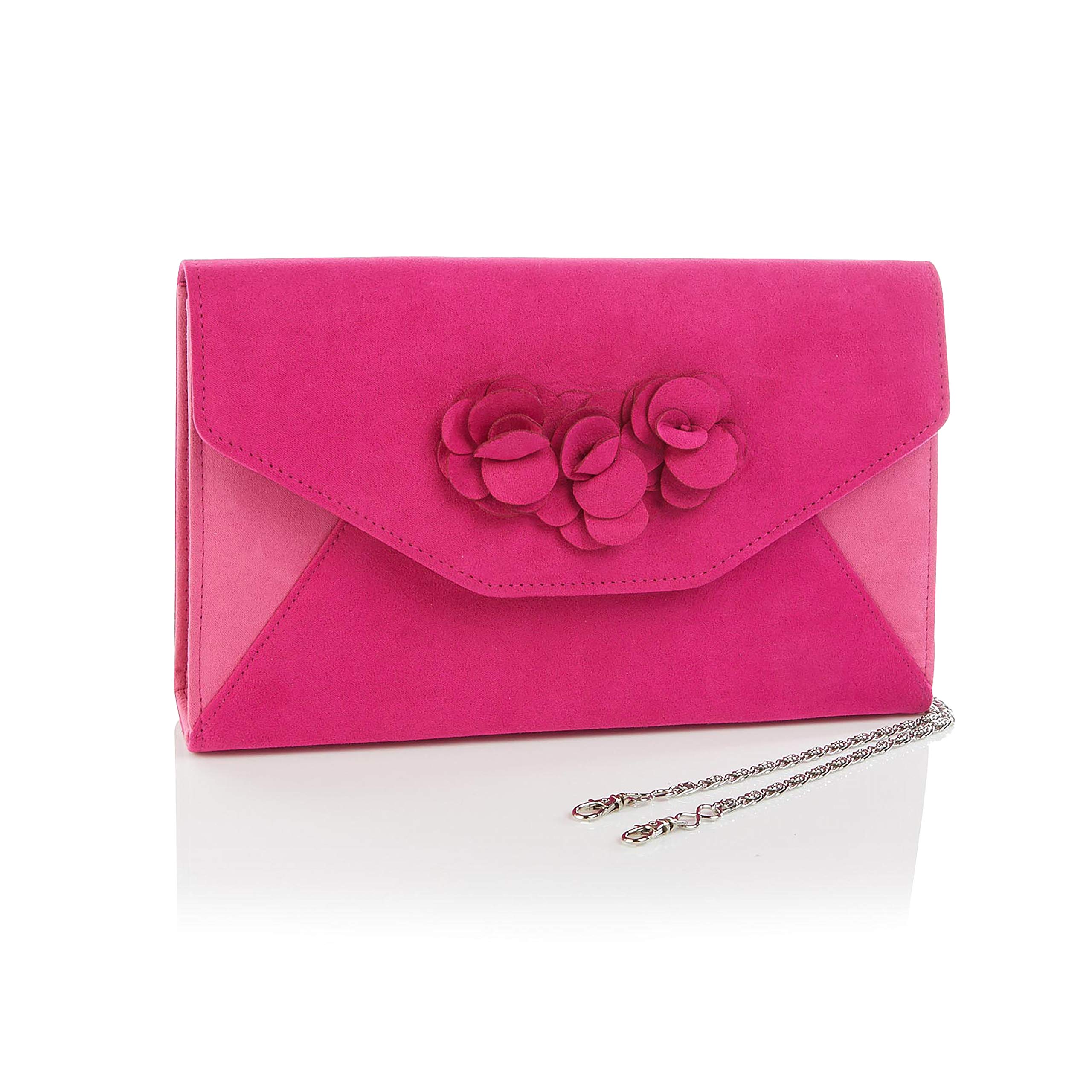 Ruby Shoo Metz Clutch Bag Pink Blue (Matches Mabel)