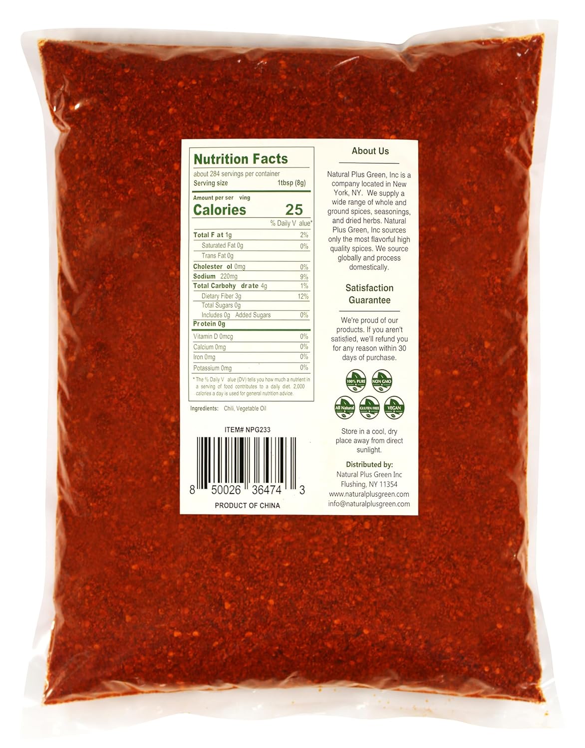NPG Authentic Sichuan Chili Flakes 5 Pound, Extra Hot, Szechuan Crushed Red Pepper Powder Bulk, Essential Spice Seasoning for Making Kimchi, Chili Oil, Stir-fry, Pizza, Salads, and Tacos