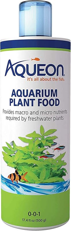 Fish Tank Aquarium Plant Food, 17.4 oz | Fertilizante líquido para plantas de acuario, fórmula de agua dulce con extracto de algas marinas y macronutrientes/micronutrientes