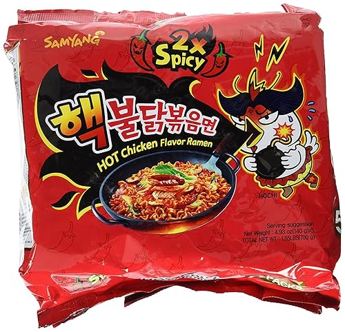 Miniatura 3 de Samyang - Fideos Ramen de pollo con sabor a queso picante (paquete de 5 unidades), fideos coreanos