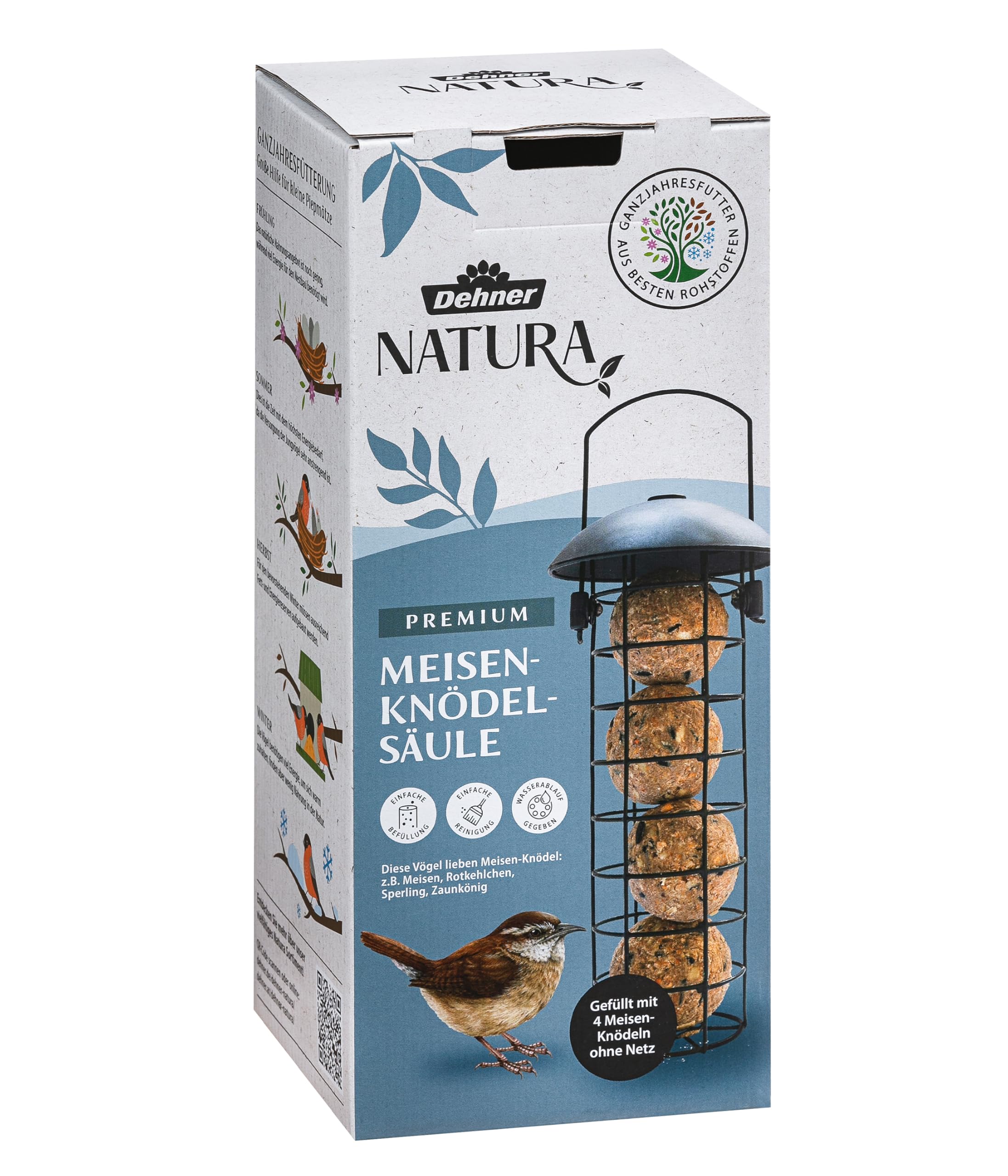 Dehner 5458302 Natura Karma dla Ptaków, 4 Kulki