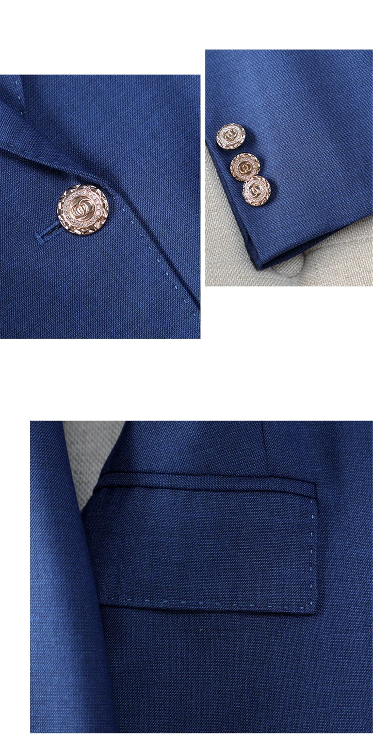 Completo da donna con un bottone blazer pantaloni set 2 pezzi outfit Elegantes set abbinati autunno pantaloni a vita alta