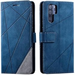 Funda Para Agua Huawei P30 Pro SONWO Funda para Huawei P30 Pro, Flip Folio Libro Cartera Carcasa para Huawei P30 Pro Cáscara de TPU, con Cierre Magnético, Ranura para Tarjeta, Azul