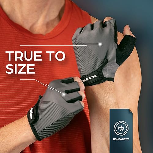 Miniatura 8 de Guantes de remo sin dedos. Guantes de fitness perfectos para máquina de remo, bicicleta estática, levantamiento de pesas, ciclismo, entrenamiento,