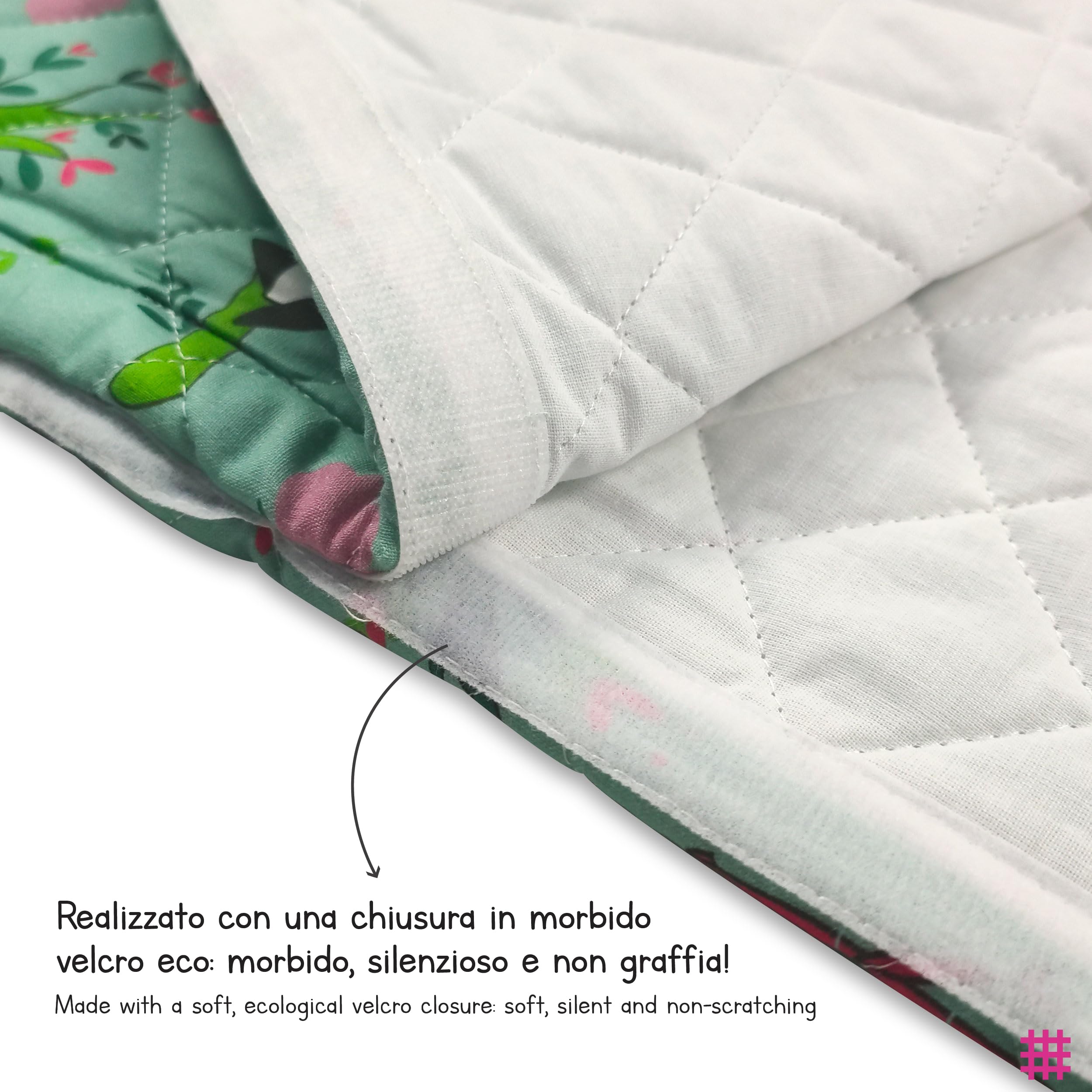 Saco de Dormir y Saco de guardería para bebés de 2 a 6 años - Tejido Acolchado 100% algodón, para Dormir en la guardería y en casa - Made in Italy (Saco de Dormir Panda